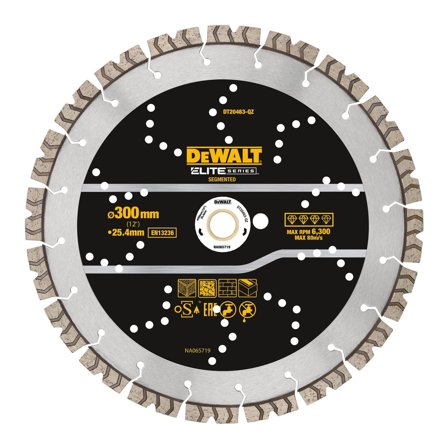 Dewalt DT20463-QZ Diamantkappeskive allmenn 305x22,23 mm, Maskintilbehør & forbruk