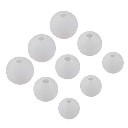 9 stk. DIY Krystal Epoxy Silikoneforme Sfærisk Design Mini Stjerneklare Stjernebold Silikoneforme til DIY Håndværk