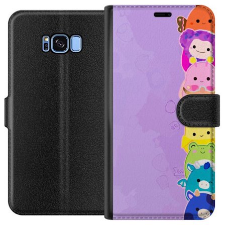 Yhteensopiva Lompakkokotelo Samsung Galaxy S8 Tumma siluetti Jeesuksesta, jolla on orjantappurakruunu mustaa taustaa vasten, voimakkaassa kontrastissa