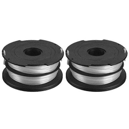 2 stk. sorte nylonspoler til Black & Decker GH700/GH710/GH750 græstrimmer, DF-065-BKP