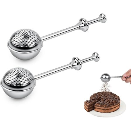 Mel sigte 304 rustfrit stål mel drysser te si sæt med 2