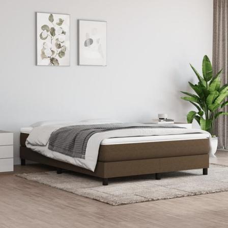 Vidaxl Pocketresårmadrass Mörkbrun 140x190x20 Cm Tyg Brun