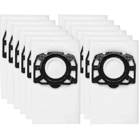 12-pak KFI 487 filterposer til Kärcher WD4, WD5, WD6 støvsugere