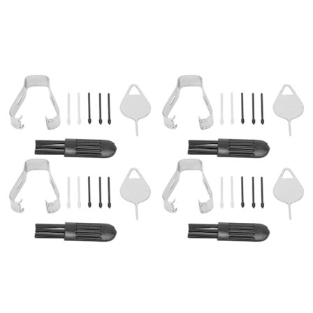 4 Sett med erstatningstupper for Samsung Stylus Penn, Svart Grå Nib Erstatning for Samsung Galaxy Tab S8 for Tab S8 Plus
