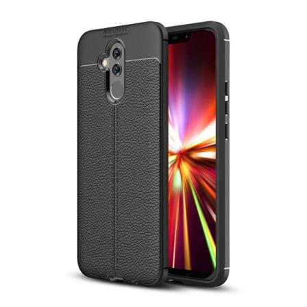 Huawei Mate 20 Lite silikooni muovinen pehmeä suojakuori missä liitsihedelmä jyvä rakenne - Musta Black