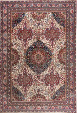Yazd Patina Rug Hand Knotted 340X497 Red/Orange Persia