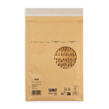 SUMO Påse vadderad 175x265mm brun 100/fp - Lyreco - Emballage och lagerutrustning - Kuvert och postemballage - Bubbelpåsar