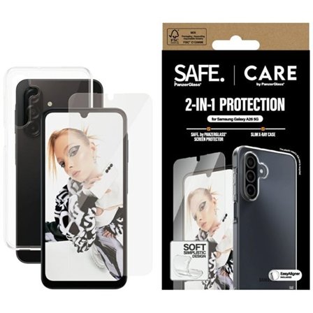 CARE by PanzerGlass Muoti 2in1 Kotelo + lasi Samsung Galaxy A26 5G - läpinäkyvä - läpinäkyvä