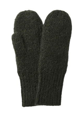 Wera Stickade tumvantar i mohairmix KATE Vantar & handskar Grön ONESIZE