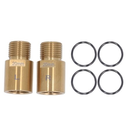 1 par Cykel Pedal Extender Stål 20mm Guld Extended Pedal Spacer för 9/16 i gängade pedaler Cykel