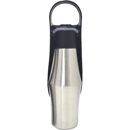 750 ml ruostumattomasta teräksestä valmistettu eristetty koiran vesipullo ja matkakulho | 304 kannettava kissojen ja koirien ulkoiluttamiseen