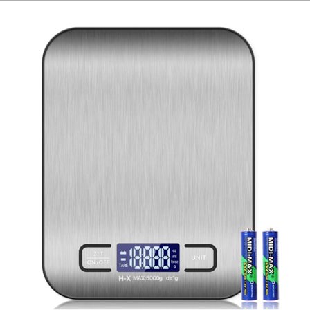 Høy kvalitet rustfritt stål digital kjøkken/konditorvekt, med