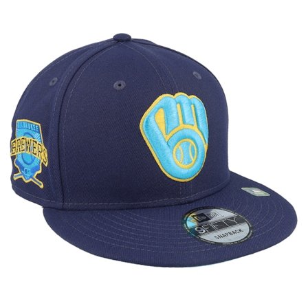 New Era - Azul snapback Gorra - Milwaukee Brewers 9FIFTY Fathers Day 23 Navy Snapback @ Hatstore