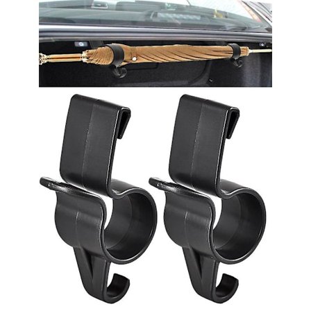 2pcs Umbrella Hanger Car Trunk Hook Interior Car Organizer Storage Trunk Organizer Holder