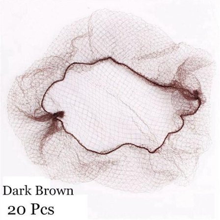 20/40 stk. Usynlige hårnet fintmasket mørkebrun 20 stk. mørkebrun
