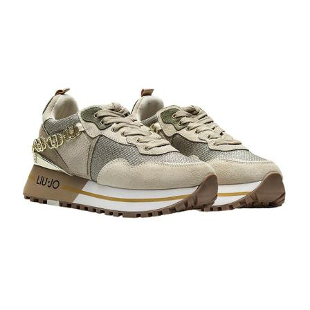 Liu Jo Sneakers Milano Wonder 01 , Beige , Dames , Maat: 39 EU