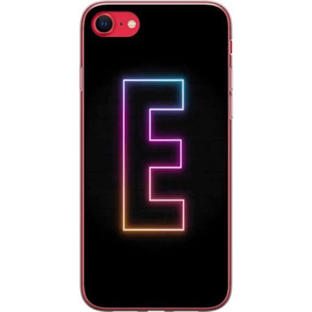 Yhteensopiva Puhelinkuori Apple Apple iPhone 7 Minimalistinen neonkirjain E kirkkaissa väreissä tummaa taustaa vasten modernissa ja tyylikkäässä