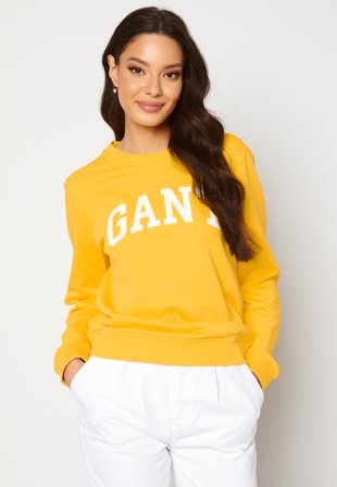 GANT Arch Logo C-Neck Sweat 728 Solar Power Yell Klær