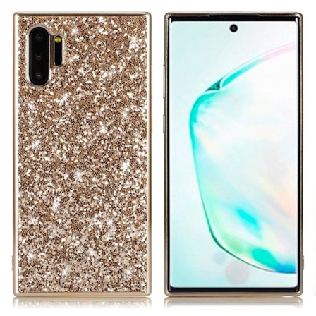 Glitter Samsung Galaxy Note 10 Pro kuoret - Kulta