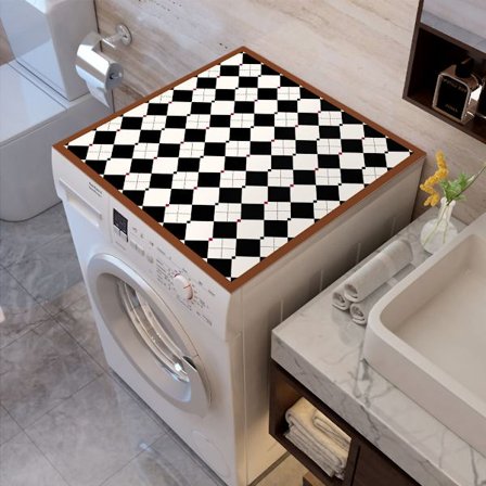 Vaskemaskine Lædermåtte, Dæk Køleskab Støvdække Vandtæt Skridsikker, 1 stk-60X60cm