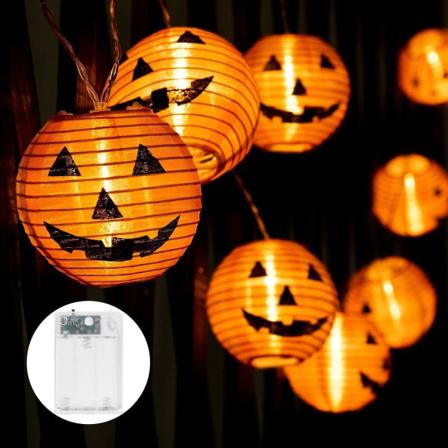 Halloween Led Gardin Pumpa Rekvisita Heminredning 3m(20 Leds)