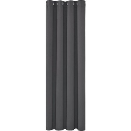 Mørklægningsgardiner termisk anti-kulde varmeisolerende, 150x200 cm Moderne design med øjer, mørkegrå, 1 stk