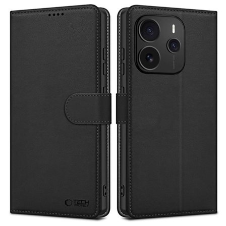 Tech-Protect lompakko kotelo Xiaomi Redmi Note 14 5G - Matta musta
