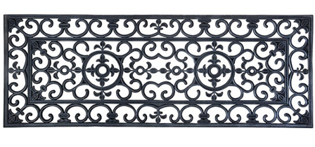 GardenLife Dørmatte Gummi Sort 45x119,5cm