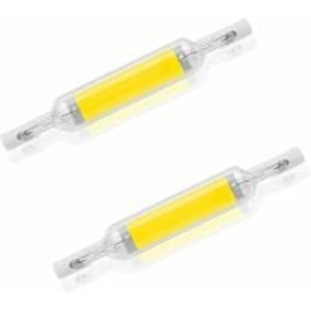 2-pack R7S 10W 78mm Dimbar LED-lampa Kallvit 6000-6500K 100W_Specialgåva