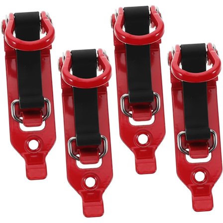 4 stk. sæt med beslag til skovl tagbøjler lastbil tilbehør til brandmandsudstyr og værktøj universelle zinkbeslag