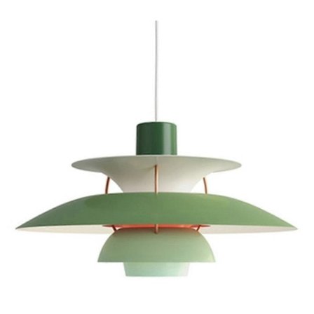 Pendellampe 30CM Aluminium Dekorativ Pendellampe Paraply Led Hængelampe Stue Loft Krystal Lysekroner Lanterne Køkken B