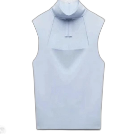 Ljusblå ZARA Choker Topp