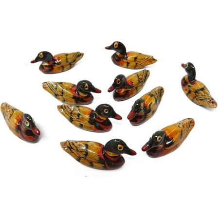 10 kpl Söpö ankka syömäpuikko tuki pidike syömäpuikoille, haarukoille,