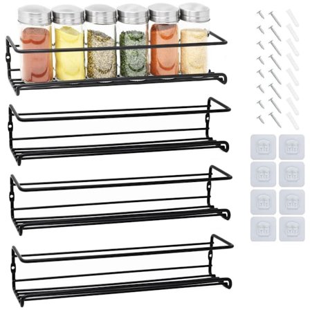 4-lags krydder- og urtehylle - kjøkkenkrydderoppbevaring - kvalitet, ZQKLA