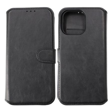 iPhone 15 Pro Max Plånboksfodral Magnet Rvelon - Svart Black