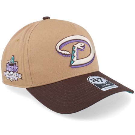 47 Brand - MLB Beige adjustable Czapka Z Daszkiem - Hatstore Exclusive x Arizona Diamondbacks Coops Sure Shot Mvp Dt Camel/Brown Adjustable @ Hatstore