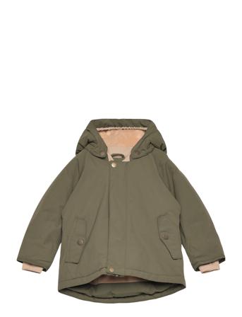 Matwally Fleece Lined Winter Jacket. Grs Outerwear Snow-ski Clothing Snow-ski Jacket Green Mini A Ture