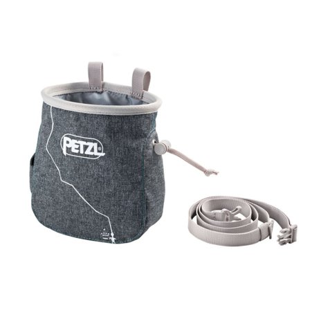 Petzl Saka Chalk Bag Mountaineering equipment Grey OneSize