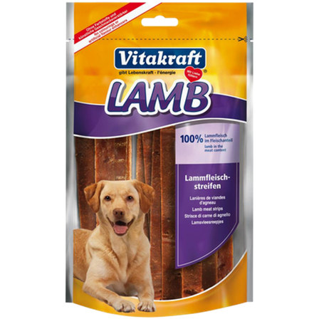 Vitakraft - Tørkede lammestrimler 80 g - Hund - Hundegodbiter & tyggebein - Myke tyggestrips - ZOO.no