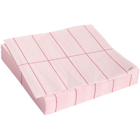 HAY Pattern frukostservetter 20-pack, pink/red grid | Dukning & Servering > Servetter > Servett | Bagaren och Kocken