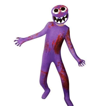 Rainbow Friends kostyme for barn Blue Monster Wiki Cosplay blå 140 purple 150