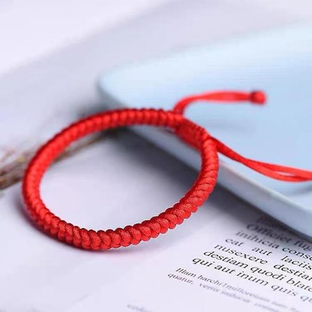 Kabbalah Rød Tråd Armbånd - Ondt Øye Beskyttelse, Lykke
