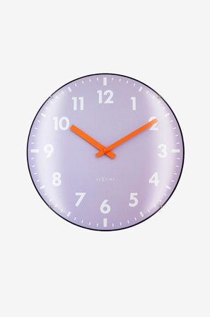 NeXtime - Veggklokke Duomo 35 cm - Lilla - Veggklokker & bordklokker - Fra Homeroom