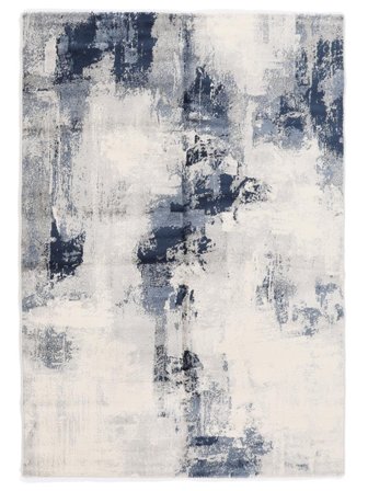 Mila Bleu/Gris Grand Oeko-Tex Tapis