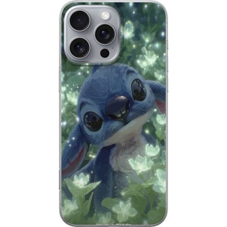 Kompatibelt Mobilskal till Apple Apple iPhone 16 Pro Max Stitch med blomma kawaii Disney alien blå