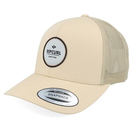 Rip Curl - Beige trucker Czapka Z Daszkiem - Routine Curve Sand Trucker @ Hatstore