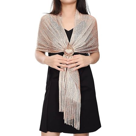 Naisten kimaltelevat huivit ja hartiahuivit hopeinen huivi metallinhohtoinen Olaof-huivi morsiamelle, morsiusneidolle, häihin, iltajuhliin, 