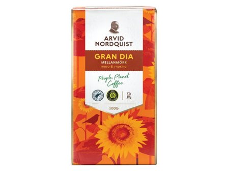 Arvid Nordquist Kaffe Gran Dia mellanrost 500g - Lyreco - Kök och servering - Kaffe och te - Bryggkaffe