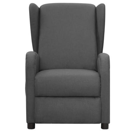 Vidaxl Massagefåtölj Mörkgrå Tyg Grå