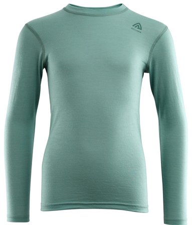 Aclima Lightwool Crewneck Junior merinopaita, Oil Blue